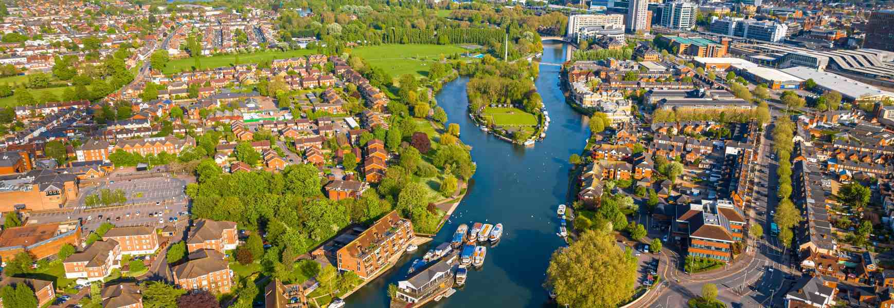 Aerial view of Reading 